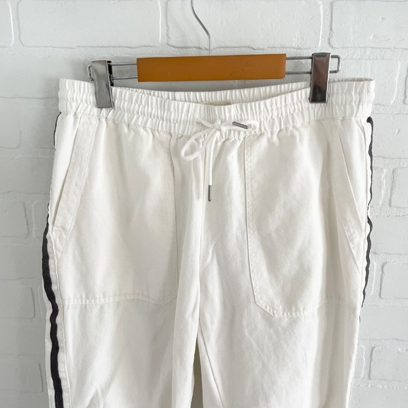 Zadig&Voltaire Parco Trousers Pants Track Streetwear Blokecore Tuxedo White Sz L - Picture 11 of 15